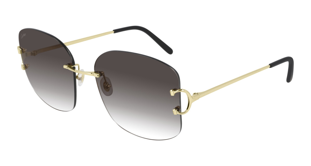 Cartier Sunglasses CT0037RS 001 Gold