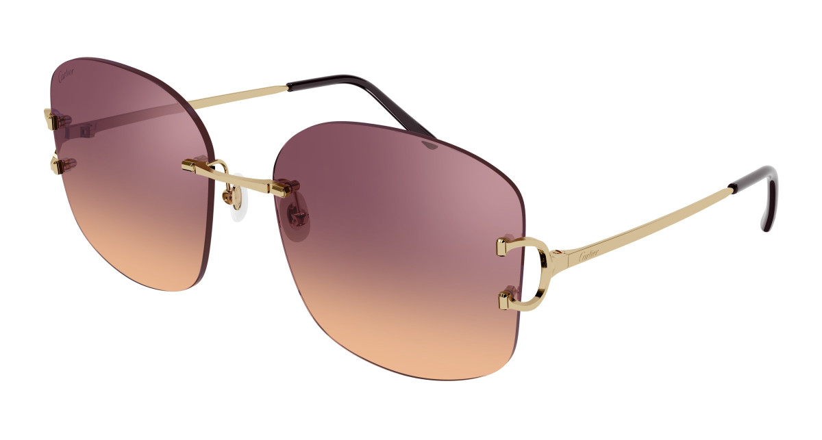 Cartier Sunglasses CT0037RS 002 Gold