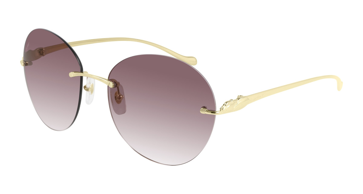 Cartier Sunglasses CT0038RS 001 Gold
