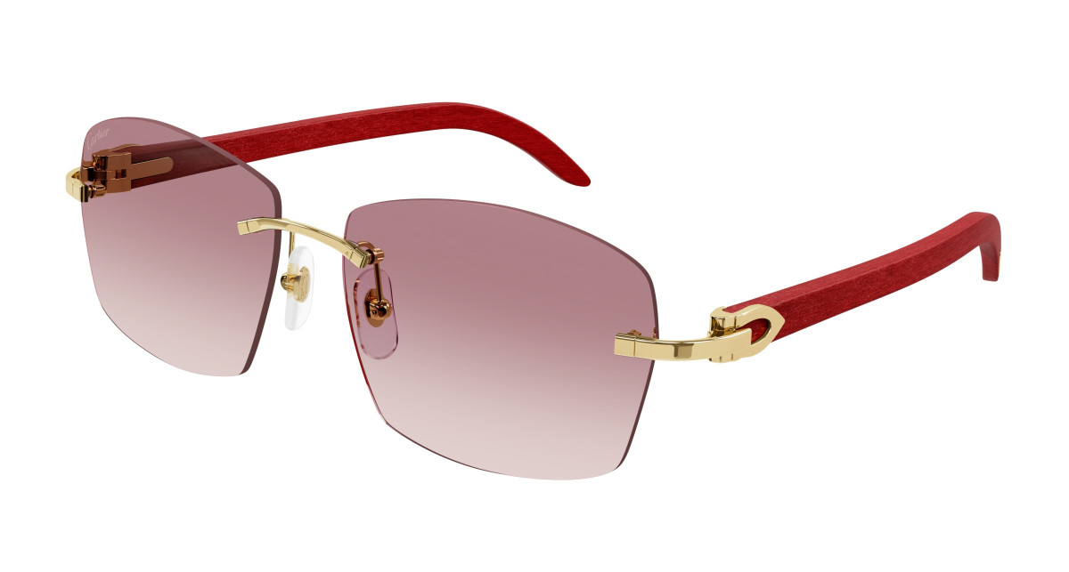 Cartier Sunglasses CT0039RS 001 Gold