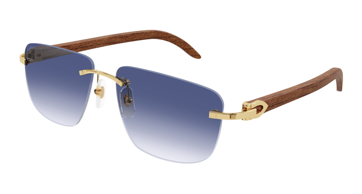 Cartier Sunglasses CT0040RS 001 Gold