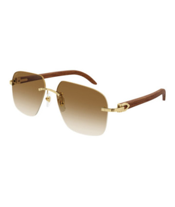 Cartier Sunglasses CT0041RS 001 Gold