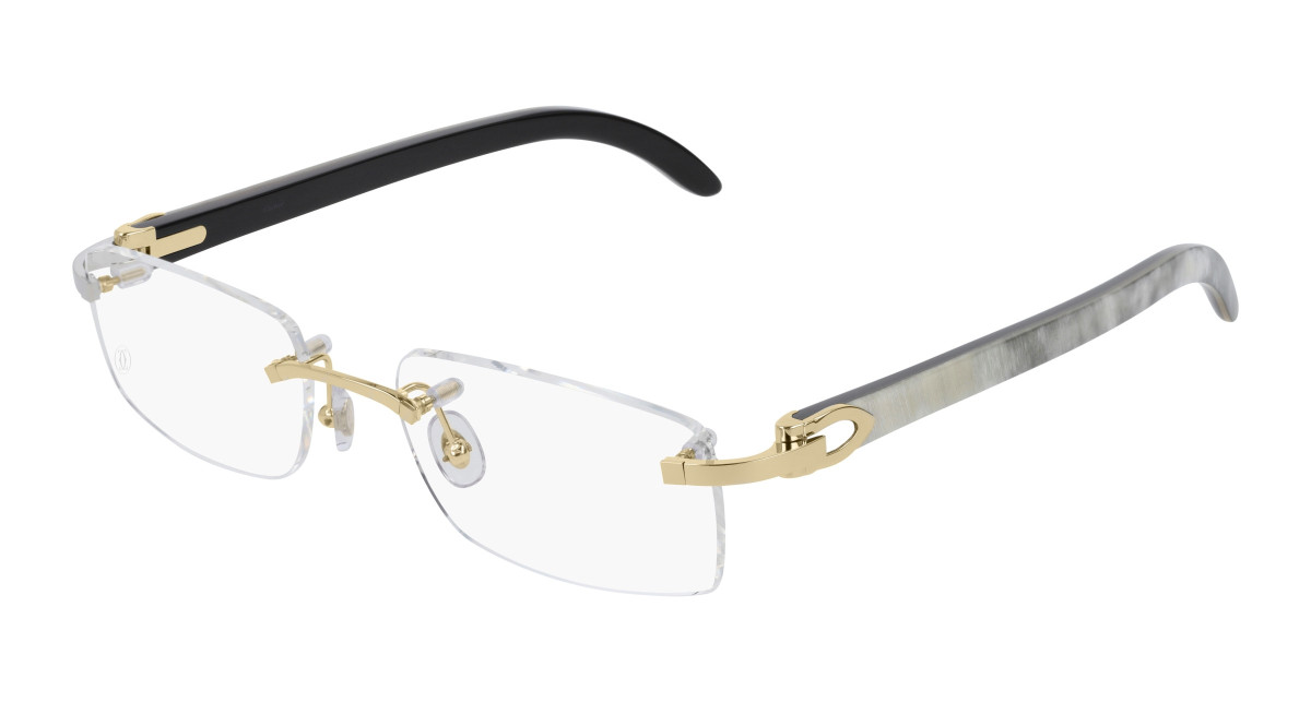 Cartier Eyeglasses CT0046O 001 Gold