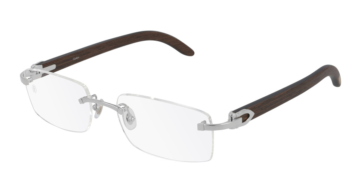 Cartier Eyeglasses CT0052O 004 Silver