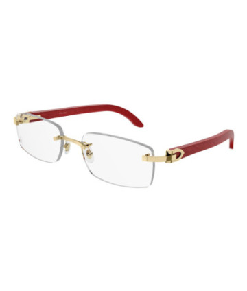 Cartier Eyeglasses CT0052O 006 Gold