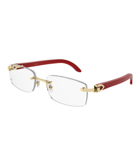 Cartier Eyeglasses CT0052O 006 Gold