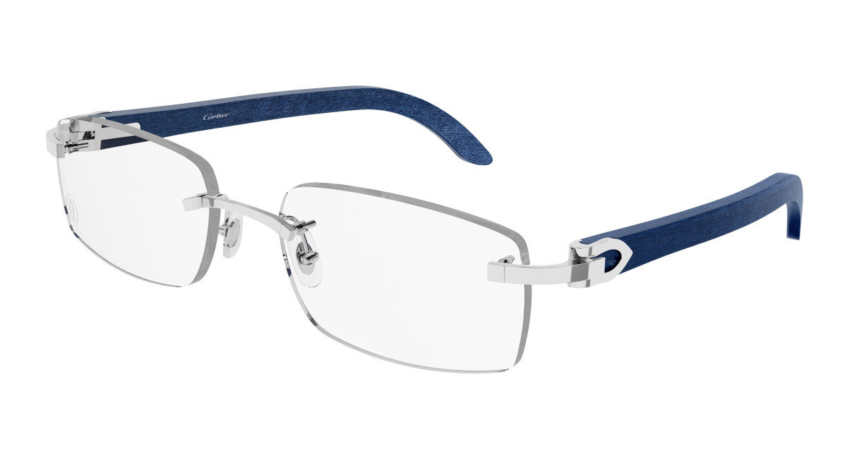 Cartier Eyeglasses CT0052O 007 Silver