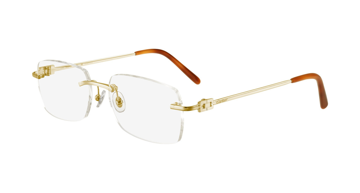 Cartier Eyeglasses CT0069O 001 Gold