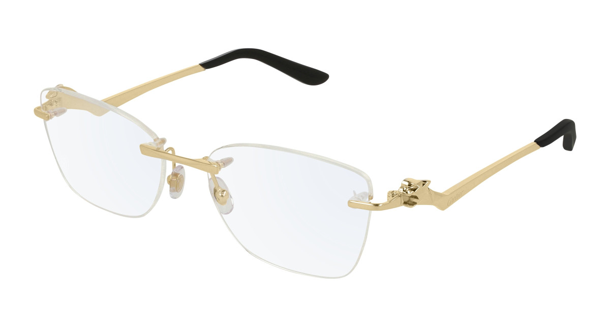 Cartier Eyeglasses CT0120O 001 Gold