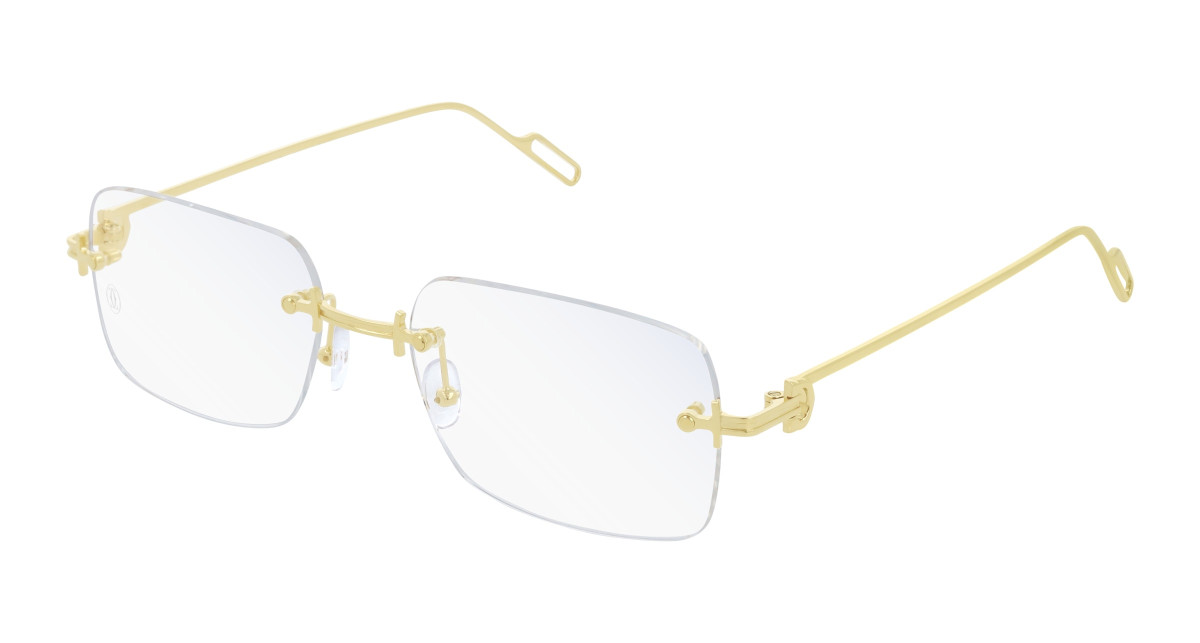 Cartier Eyeglasses CT0171O 003 Gold