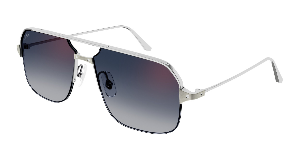Cartier Sunglasses CT0230S 004 Silver