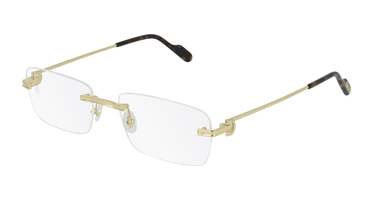Cartier Eyeglasses CT0259O 002 Gold