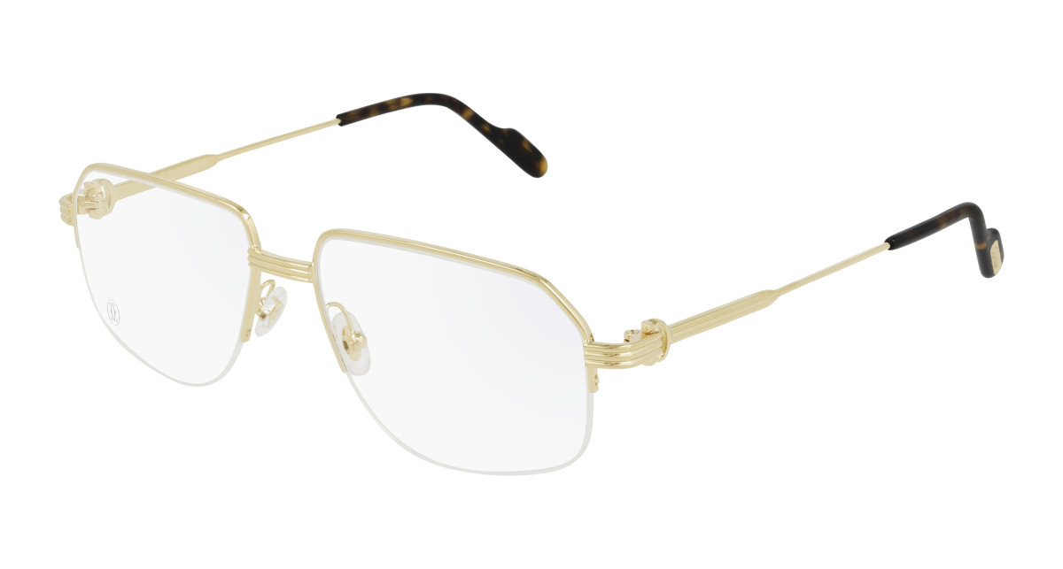 Cartier Eyeglasses CT0285O 002 Gold