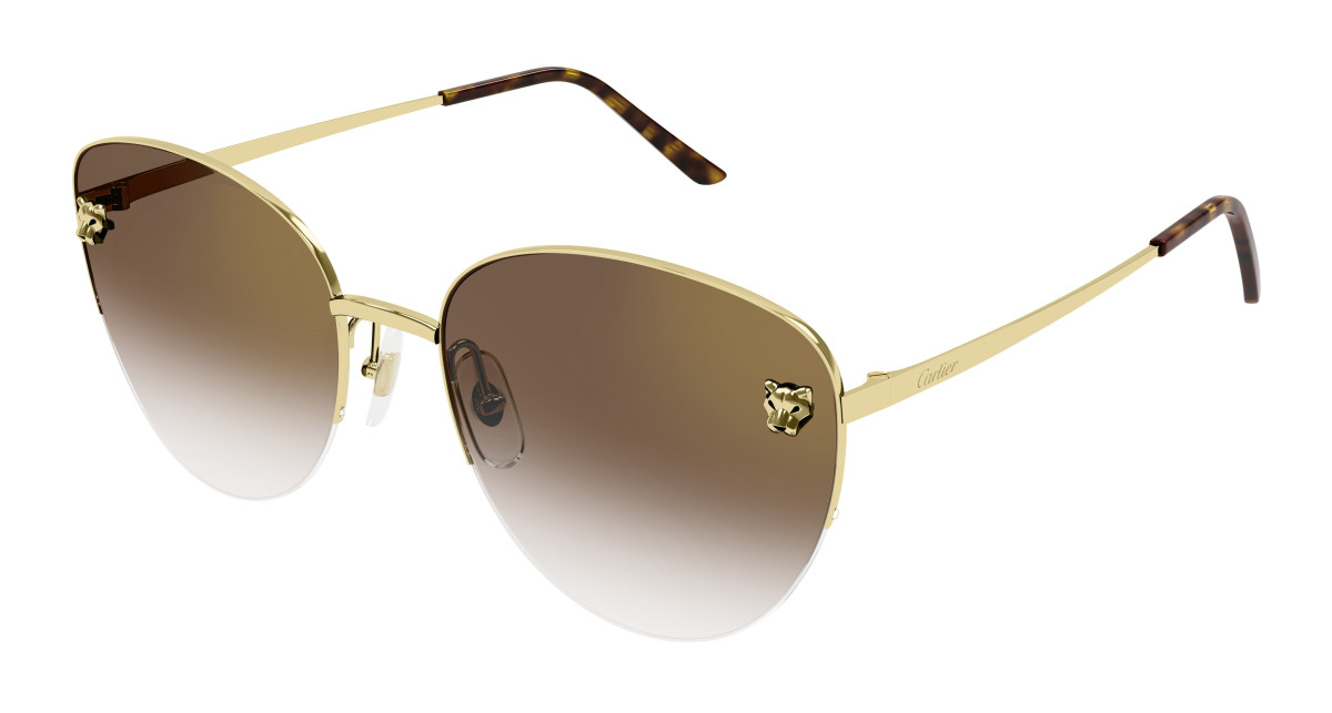 Cartier Sunglasses CT0301S 002 Gold