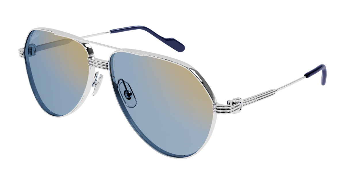 Cartier Sunglasses CT0303S 003 Silver