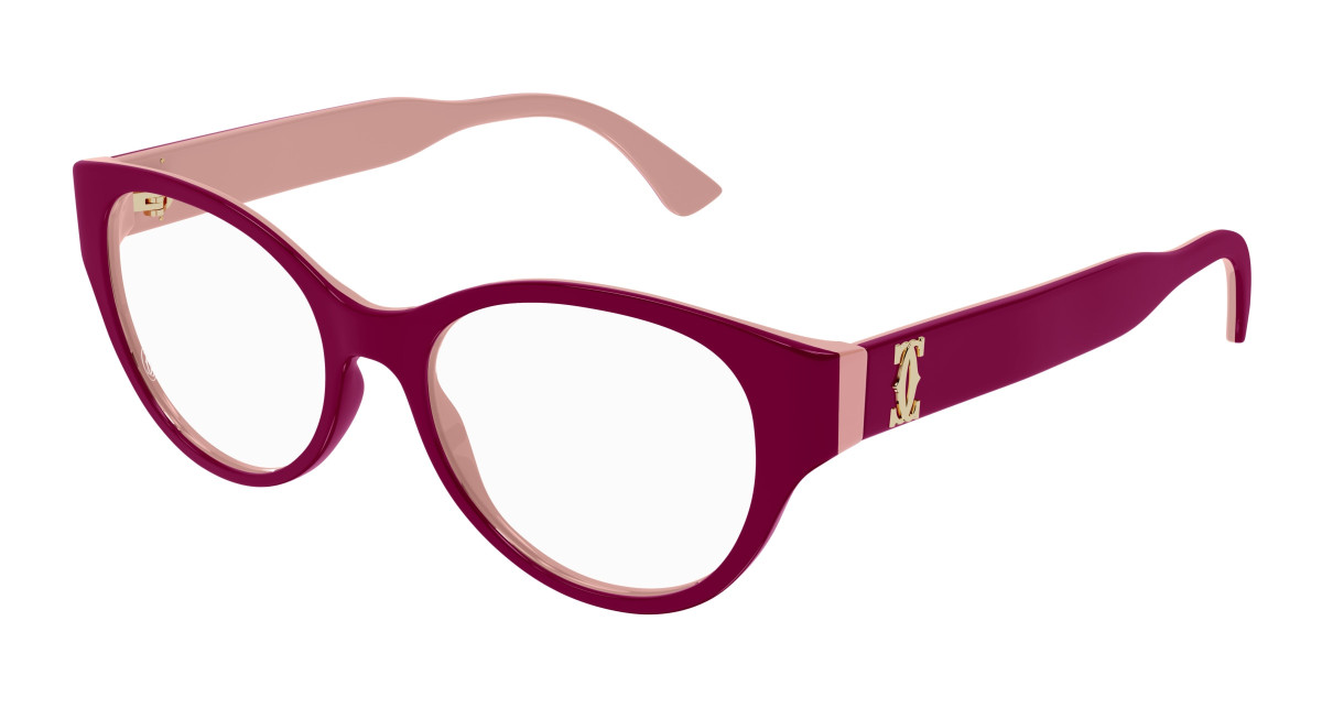 Cartier Eyeglasses CT0315O 006 Burgundy