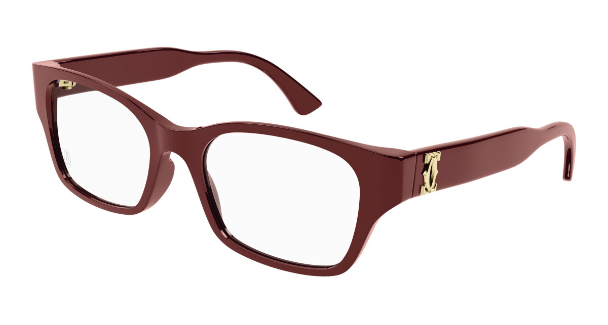 Cartier Eyeglasses CT0316O 003 Burgundy