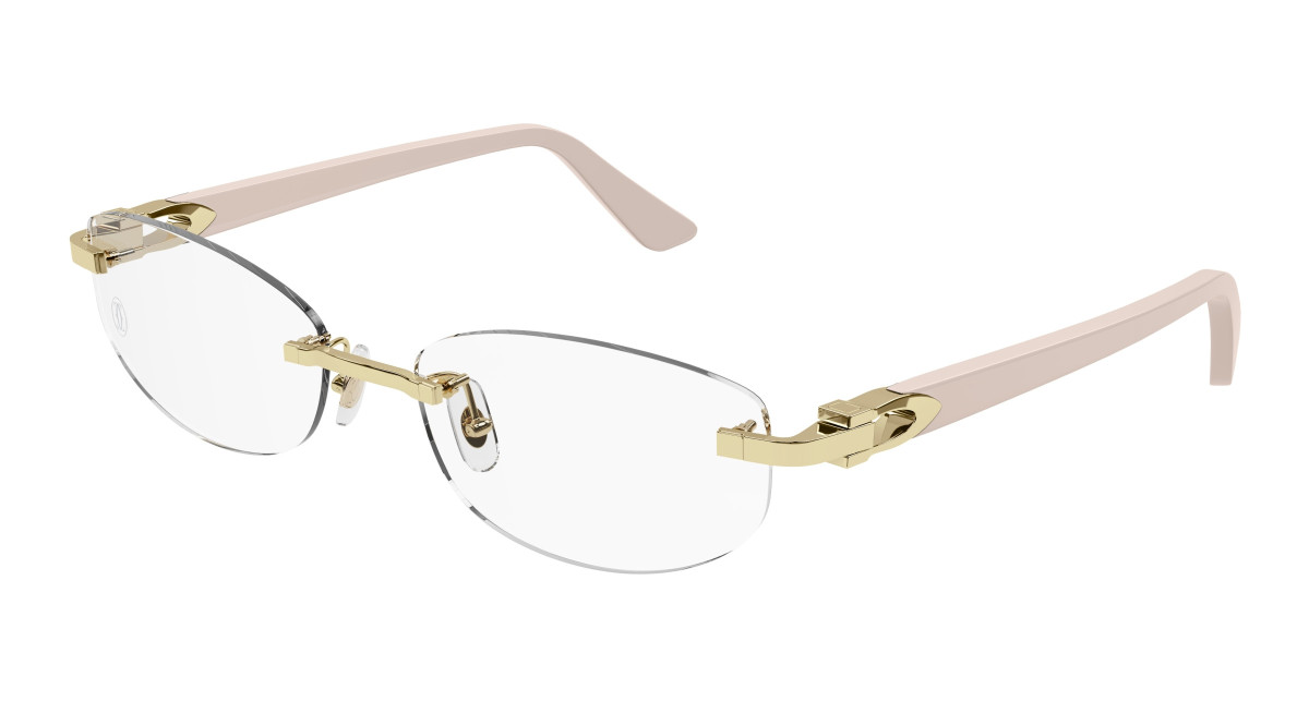 Cartier Eyeglasses CT0318O 004 Gold