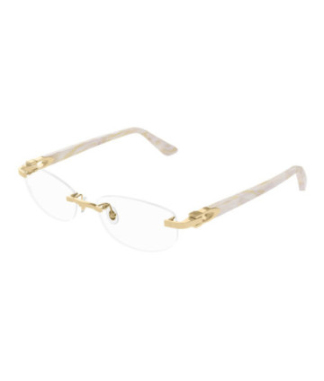 Cartier Eyeglasses CT0318O 005 Gold