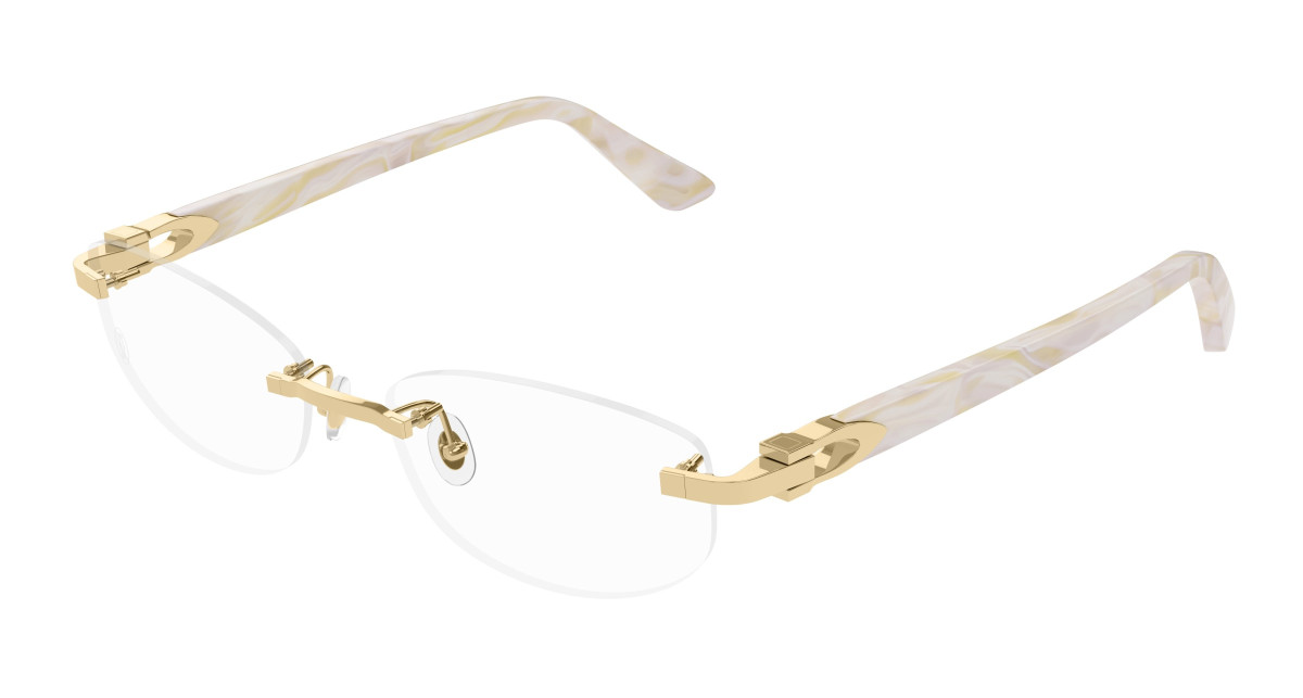 Cartier Eyeglasses CT0318O 005 Gold