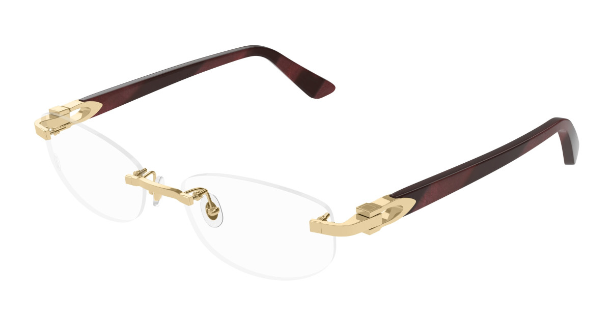 Cartier Eyeglasses CT0318O 006 Gold