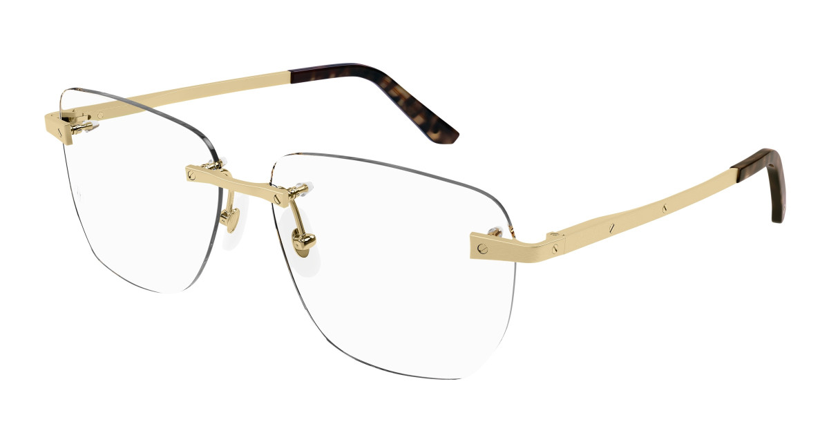 Cartier Eyeglasses CT0336O 001 Gold