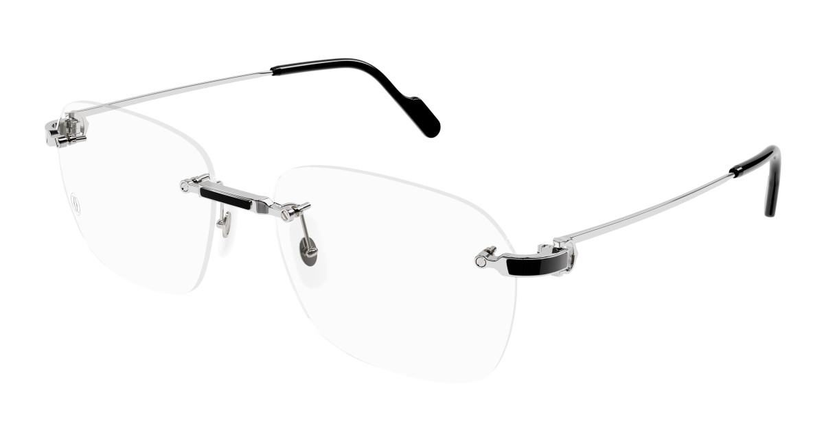 Cartier Eyeglasses CT0343O 002 Silver