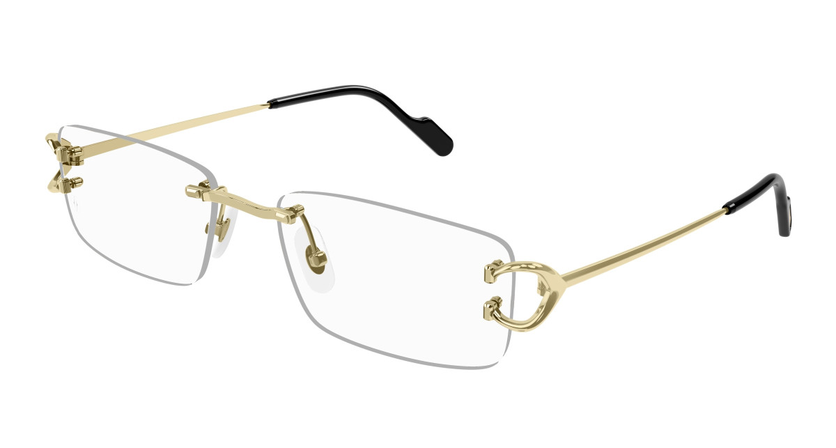 Cartier Eyeglasses CT0344O 001 Gold