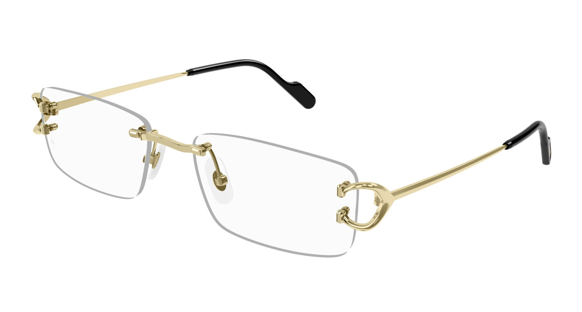 Cartier Eyeglasses CT0344O 003 Gold