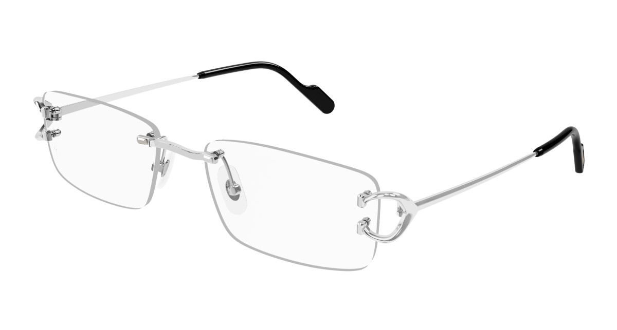 Cartier Eyeglasses CT0344O 004 Silver