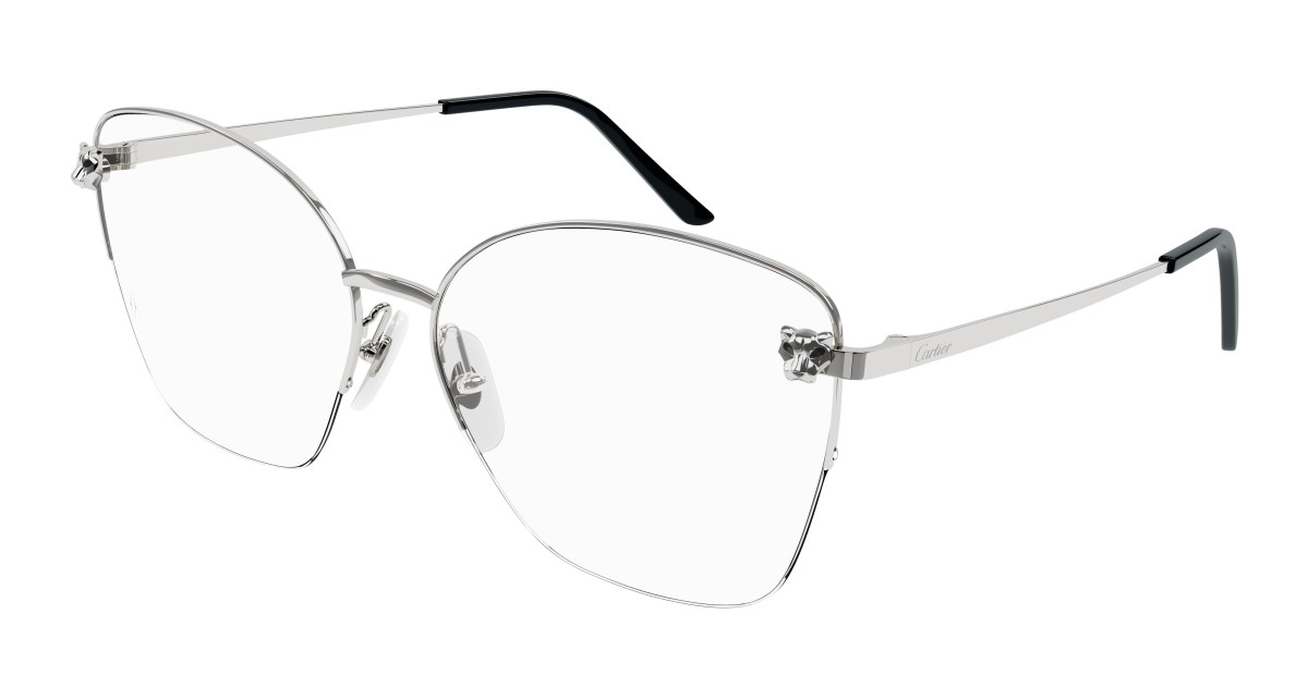 Cartier Eyeglasses CT0345O 002 Silver