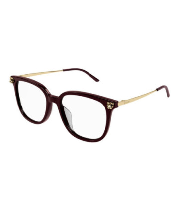 Cartier Eyeglasses CT0346O 003 Burgundy