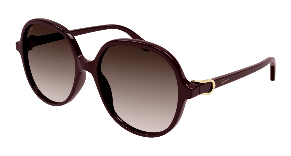 Cartier Sunglasses CT0350S 003 Burgundy