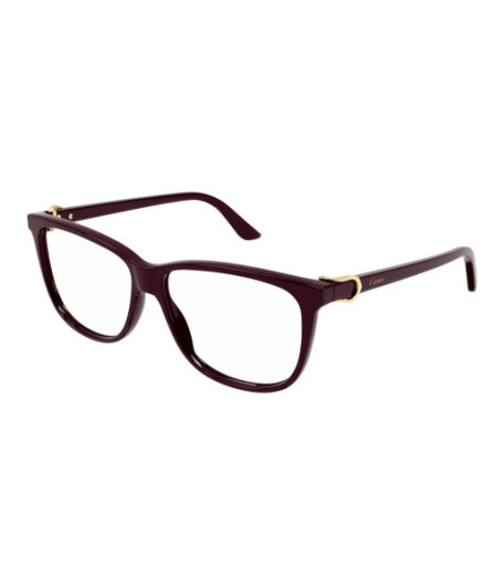 Cartier Eyeglasses CT0351O 003 Burgundy