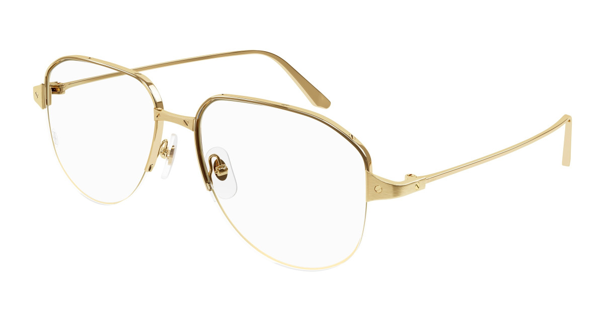 Cartier Eyeglasses CT0352O 001 Gold