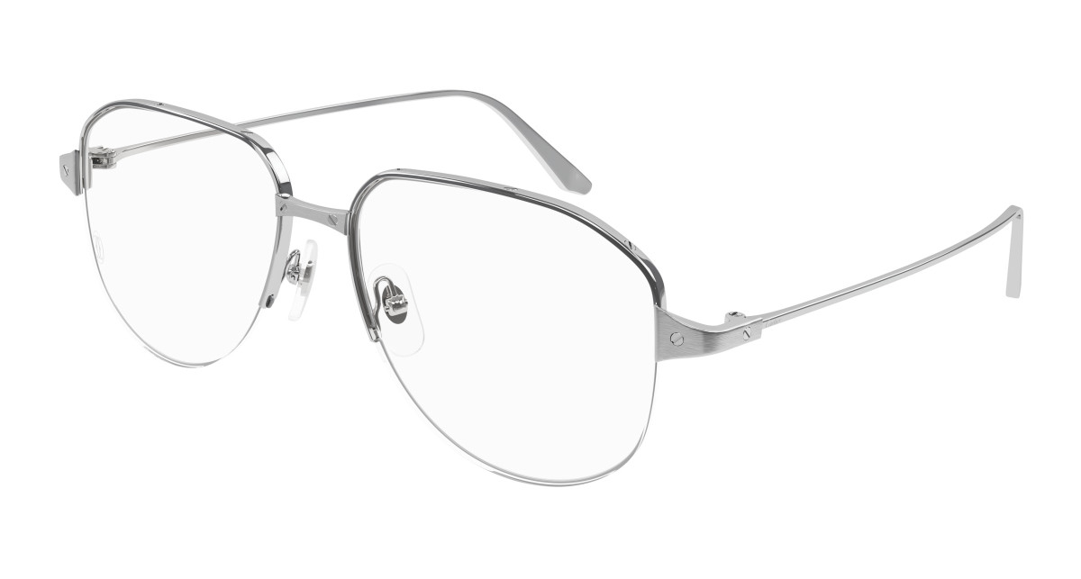 Cartier Eyeglasses CT0352O 002 Silver