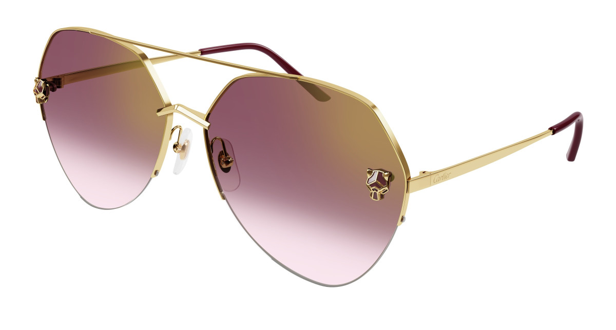 Cartier Sunglasses CT0355S 003 Gold