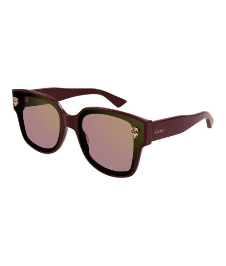 Cartier Sunglasses CT0357S 004 Burgundy
