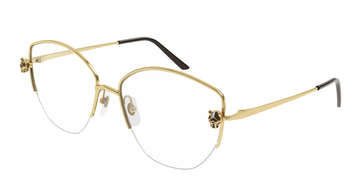 Cartier Eyeglasses CT0370O 001 Gold