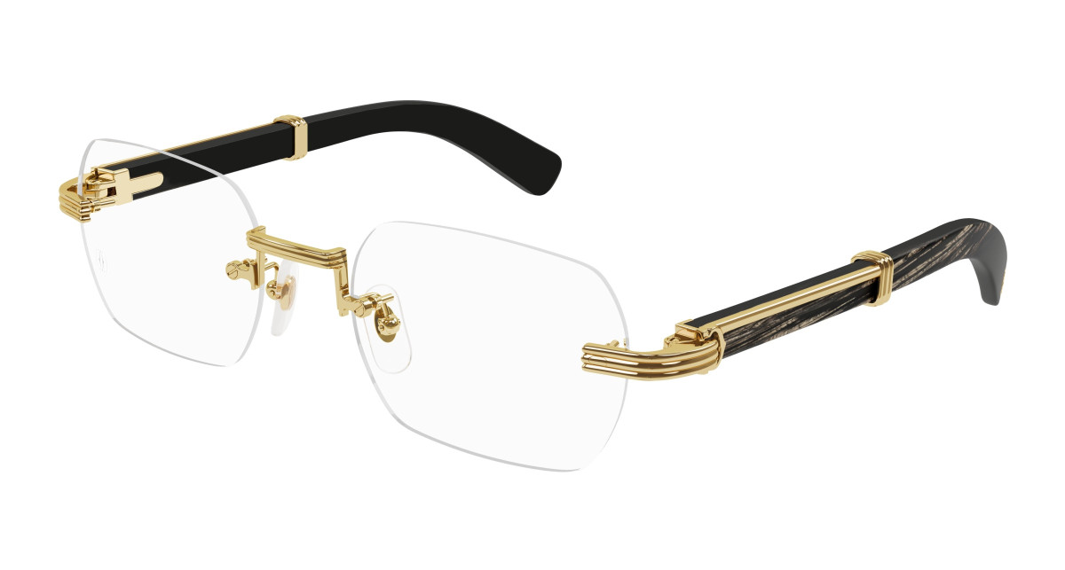 Cartier Eyeglasses CT0377O 001 Gold