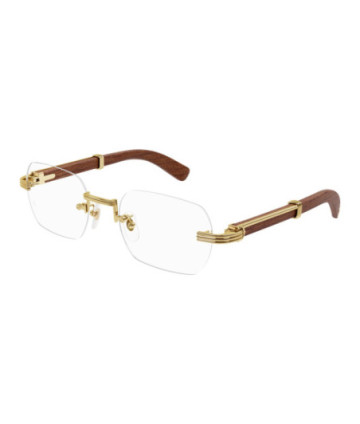 Cartier Eyeglasses CT0377O 002 Gold
