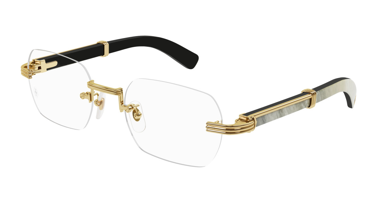 Cartier Eyeglasses CT0377O 003 Gold