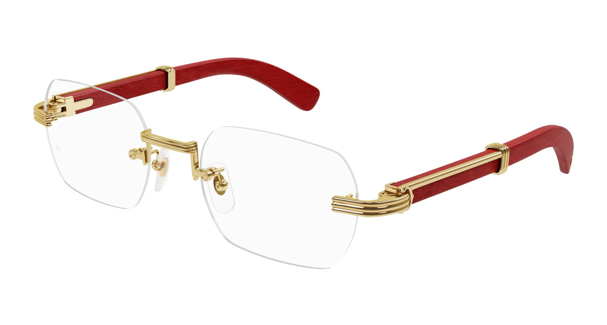 Cartier Eyeglasses CT0377O 004 Gold