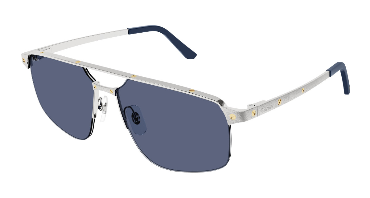 Cartier Sunglasses CT0385S 004 Silver