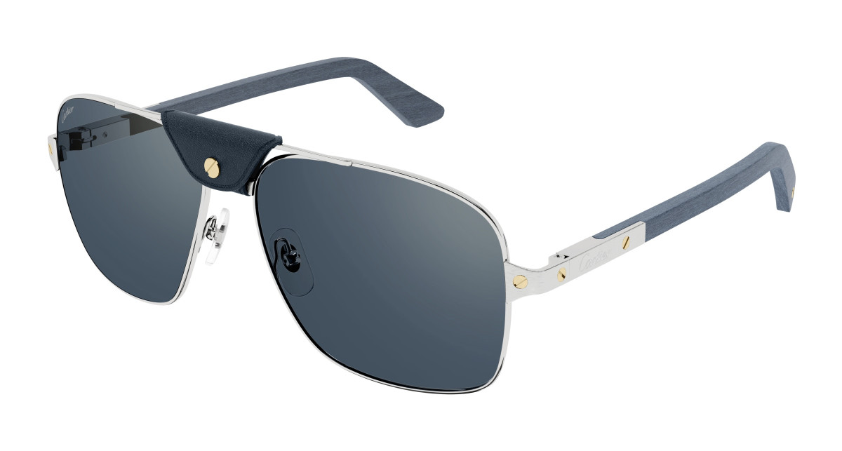 Cartier Sunglasses CT0389S 004 Silver