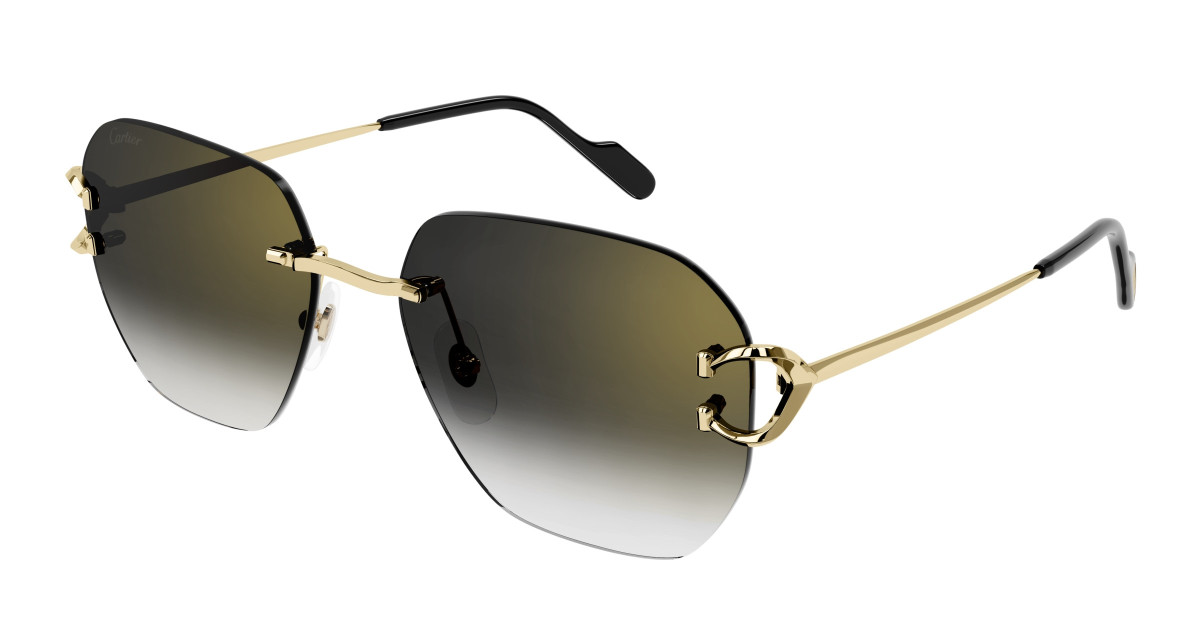 Cartier Sunglasses CT0394S 001 Gold