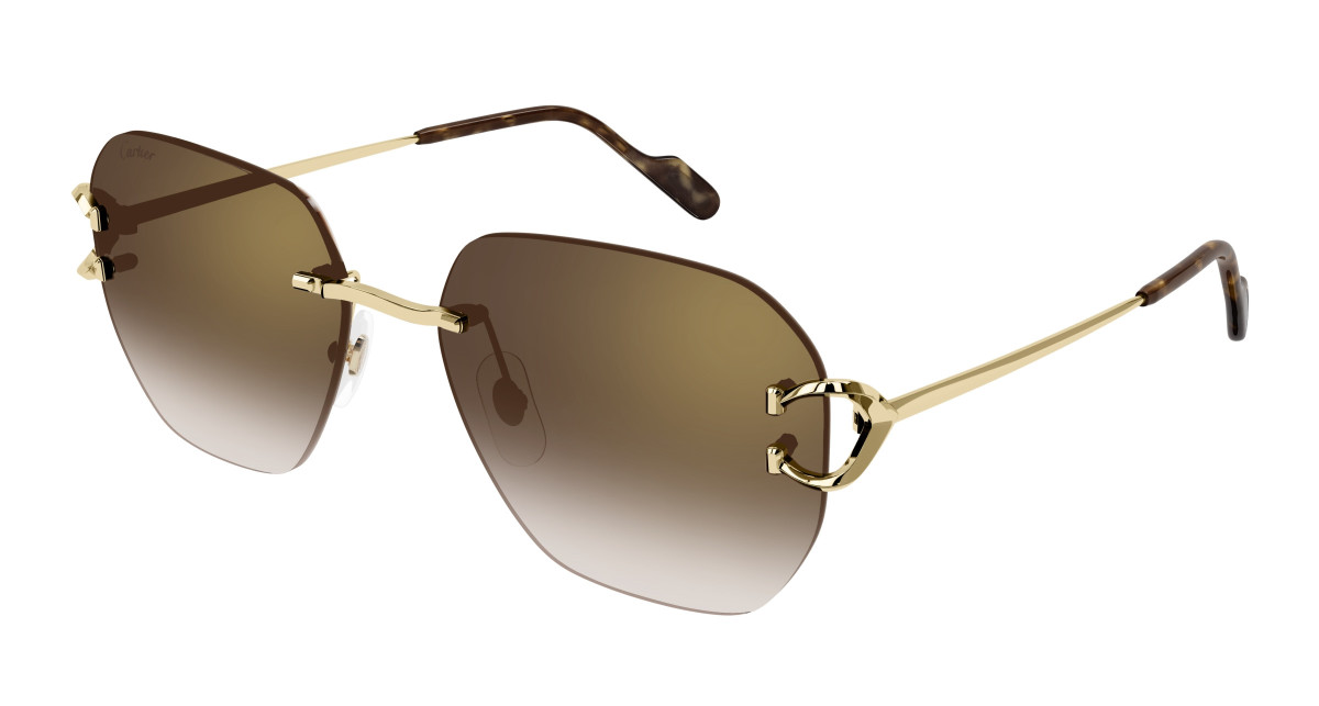 Cartier Sunglasses CT0394S 002 Gold