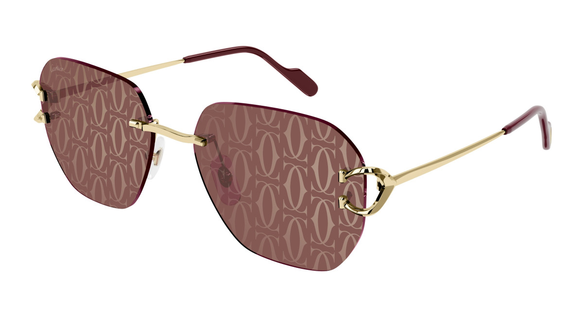 Cartier Sunglasses CT0394S 003 Gold