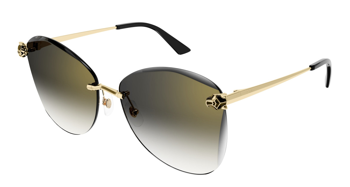 Cartier Sunglasses CT0398S 001 Gold