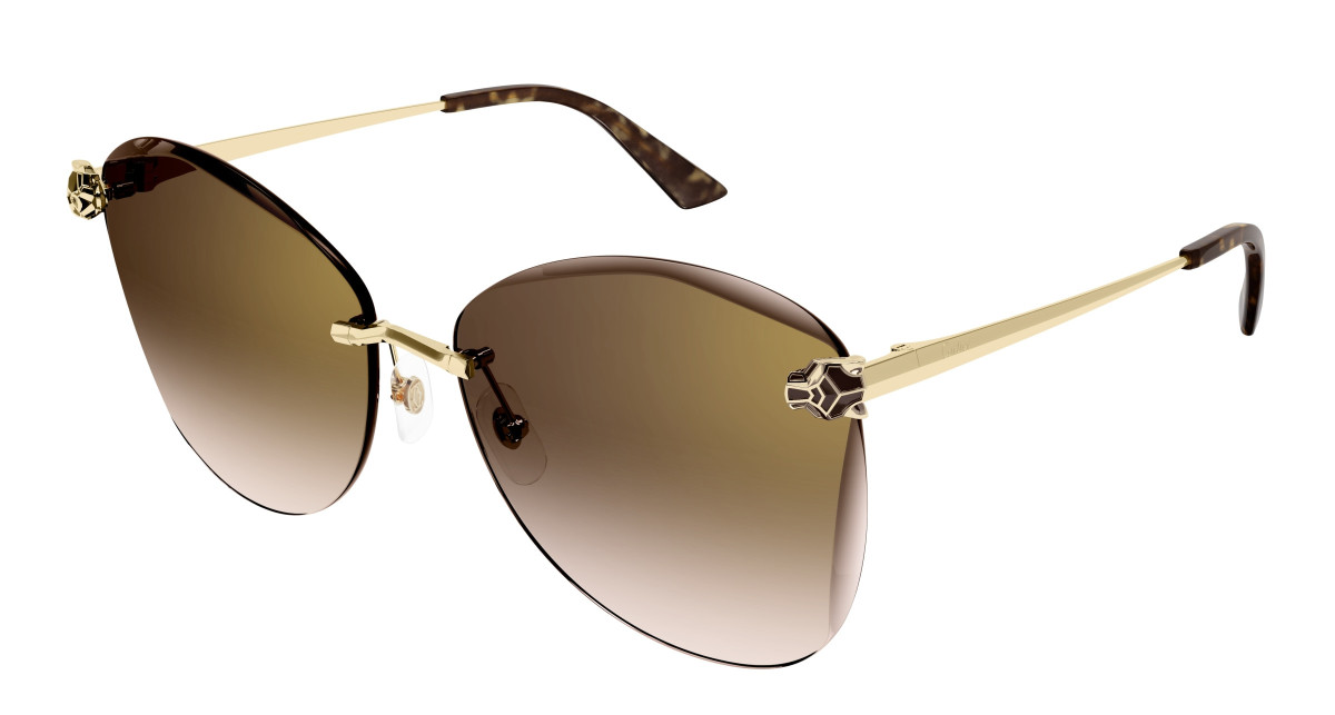 Cartier Sunglasses CT0398S 002 Gold